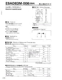 Datasheet ESAD83M-006 manufacturer Fuji