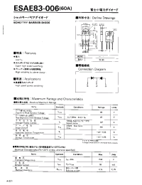 Datasheet ESAE83-006 manufacturer Fuji