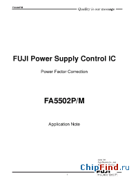 Datasheet FA5502P manufacturer Fuji