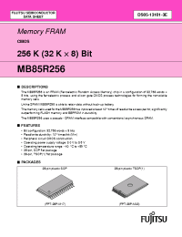 Datasheet MB85R256 manufacturer Fuji