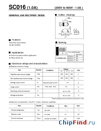Datasheet SC016-4 manufacturer Fuji