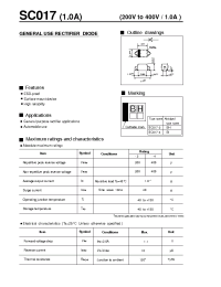 Datasheet SC017 manufacturer Fuji