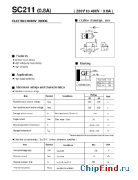 Datasheet SC211-2 manufacturer Fuji