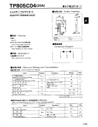 Datasheet TP805C04 manufacturer Fuji