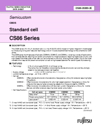 Datasheet CS86 manufacturer Fujitsu
