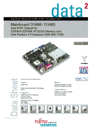 Datasheet D1688-A manufacturer Fujitsu