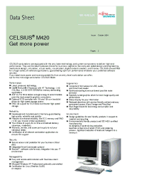 Datasheet DS_CELSIUS_M420 manufacturer Fujitsu