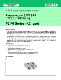 Datasheet FAR-F5CE-820M00-K204 manufacturer Fujitsu