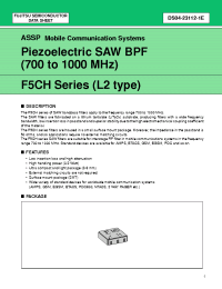 Datasheet FAR-F5CH-820M00-L2FV-R manufacturer Fujitsu