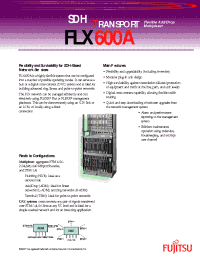 Datasheet FLX600A manufacturer Fujitsu