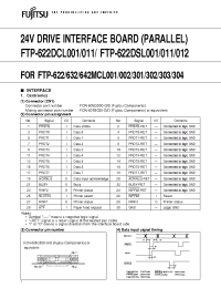 Datasheet FTP-622Y001 manufacturer Fujitsu