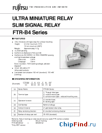 Datasheet FTR-B4GA4.5Z manufacturer Fujitsu