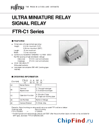 Datasheet FTR-C1CA03G manufacturer Fujitsu