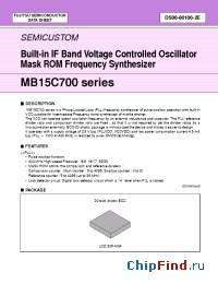 Datasheet MB15C700 manufacturer Fujitsu