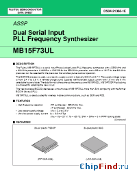 Datasheet MB15F73ULPVA manufacturer Fujitsu