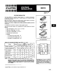 Datasheet MB3752 manufacturer Fujitsu