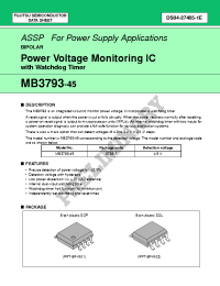 Datasheet MB3793-45PF manufacturer Fujitsu