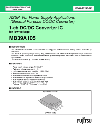 Datasheet MB39A105 manufacturer Fujitsu