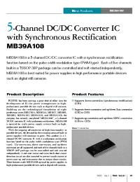 Datasheet MB39A108 manufacturer Fujitsu