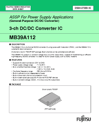 Datasheet MB39A112 manufacturer Fujitsu