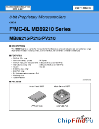 Datasheet MB89215 manufacturer Fujitsu
