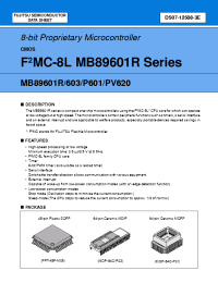Datasheet MB89601R manufacturer Fujitsu