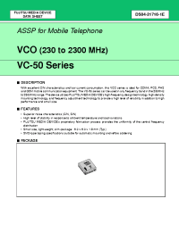 Datasheet VC-2R5A50-1035 manufacturer Fujitsu