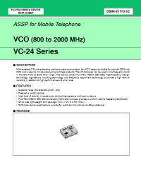 Datasheet VC-2R8A24 manufacturer Fujitsu