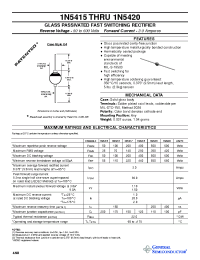 Datasheet 1N5416 manufacturer General Semiconductor