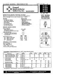 Datasheet 2N2877 manufacturer General Semiconductor