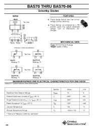 Datasheet BAS70-04 manufacturer General Semiconductor