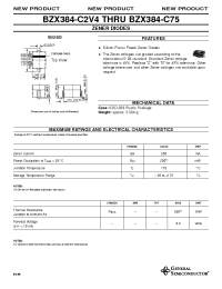 Datasheet BZX384-C33 manufacturer General Semiconductor