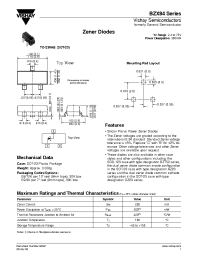 Datasheet BZX84-C2V4...BZX84-C75 manufacturer General Semiconductor