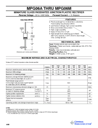 Datasheet MPG06A manufacturer General Semiconductor