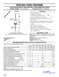 Datasheet RGP30 manufacturer General Semiconductor