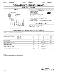 Datasheet SD104BWS manufacturer General Semiconductor