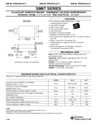 Datasheet SM6T100A manufacturer General Semiconductor