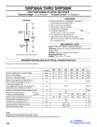 Datasheet SRP300A manufacturer General Semiconductor