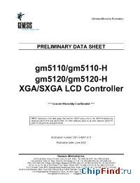 Datasheet gm5110 manufacturer Genesis Microchip