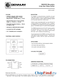 Datasheet GB4600-CKA manufacturer Gennum
