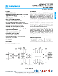 Datasheet GS1500-CQR manufacturer Gennum