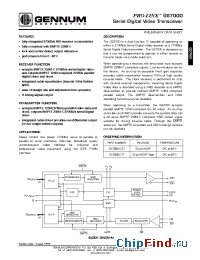 Datasheet GS7000-CTT manufacturer Gennum