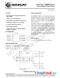 Datasheet GS9007 manufacturer Gennum