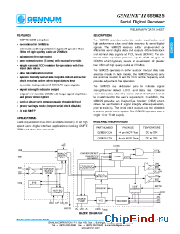 Datasheet GS9025-CTM manufacturer Gennum