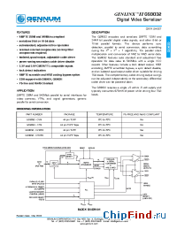 Datasheet GS9032-CTME3 manufacturer Gennum
