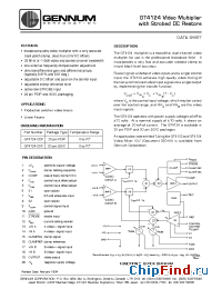 Datasheet GT4124-CDF manufacturer Gennum