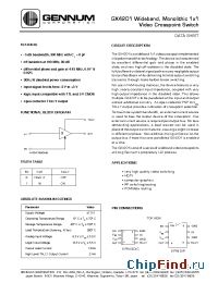Datasheet GX4201-CDA manufacturer Gennum