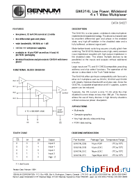 Datasheet GX4314LCDB manufacturer Gennum