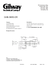 Datasheet GHB-3M50-DR manufacturer Gilway