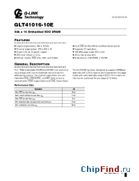 Datasheet GLT41016-10E manufacturer G-Link